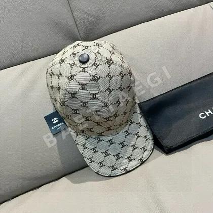 샤넬 더블 C 자카드 조절형 야구모자 185513