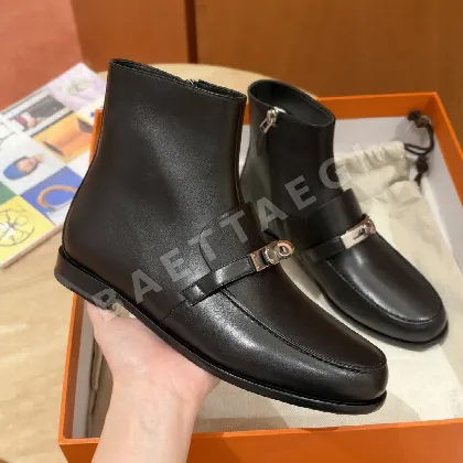 에르메스 부츠 블랙 가죽 206621