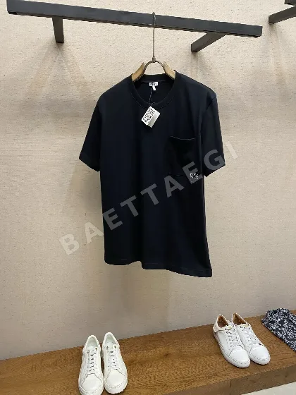 로에베 컬러 블록 코튼 반팔 티셔츠 149652