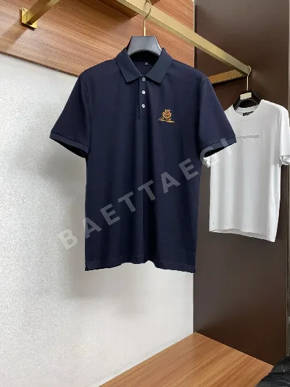 로로피아나 클래식 라펠 반팔 폴로셔츠 48059