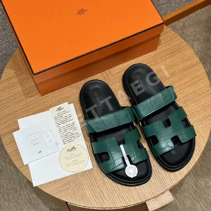 에르메스 시프레 악어가죽 샌들 8448