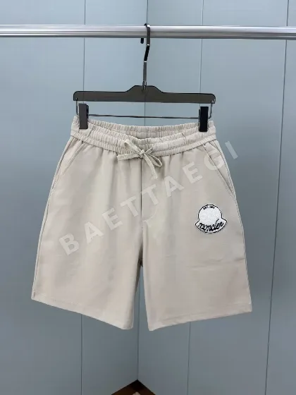 몽클레르 자수 배지 아이스 옥시전 코튼 남성 반바지 148654