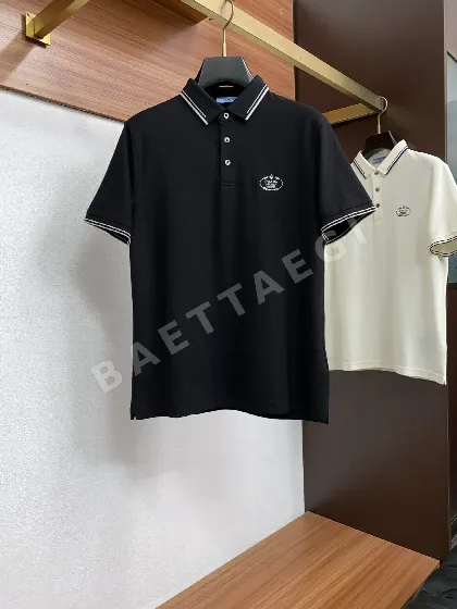 프라다 남성 폴로 반팔 티셔츠 143282