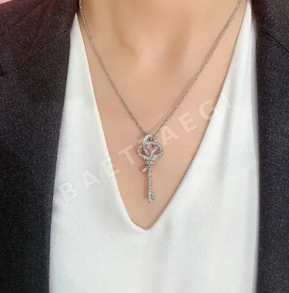 티파니 18K 골드 다이아몬드 키즈 목걸이 70816
