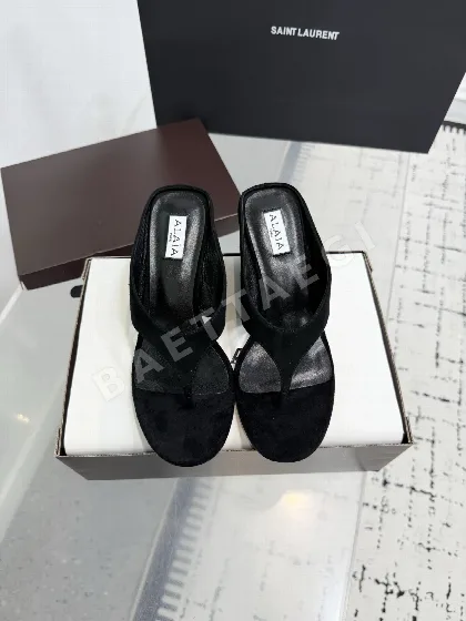 알라이아 큐빅 힐 웨지 샌들 120708