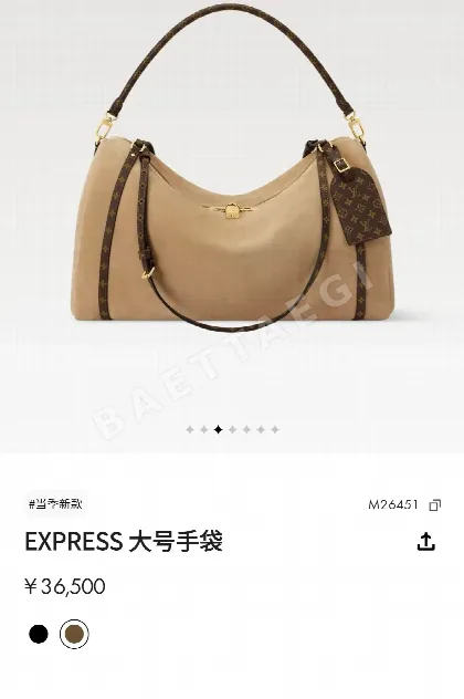루이비통 버드케이지 스웨이드 숄더백 M26451