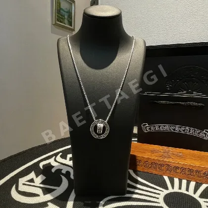크롬하츠 더블 링 펜던트 목걸이 125960