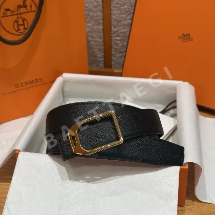 에르메스 조키 버클 스위프트 & 엡솜 송아지가죽 리버시블 벨트 175547