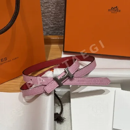 에르메스 H 버클 양면 가죽 벨트 175634
