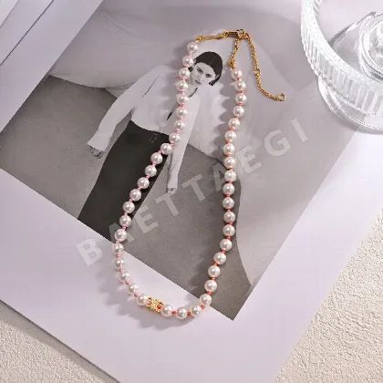 셀린느 18K 골드 도금 황동제 목걸이 69567