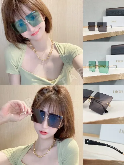 디올 라지 스퀘어 프레임 선글라스 72620