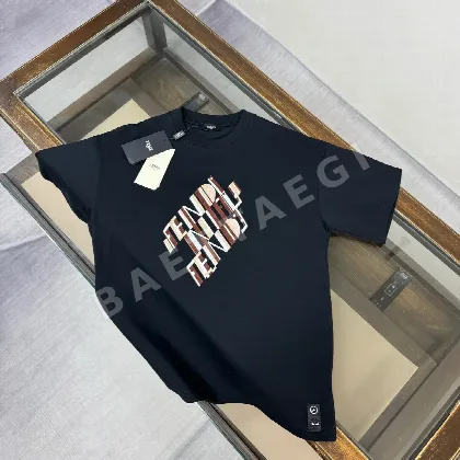 펜디 여성 크루넥 반팔 티셔츠 88762