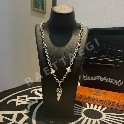 크롬하츠 레트로 크로스 플라워 다이스 목걸이 62392