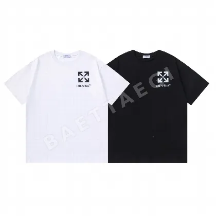오프화이트 뉴 루즈핏 남성 반팔 티셔츠 87456
