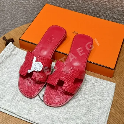 에르메스 오란 도마뱀 가죽 샌들 117446