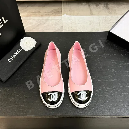샤넬 레이스업 플랫 신발 98827