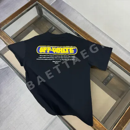 오프화이트 남성 반팔 티셔츠 87213