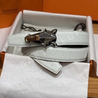 에르메스 쉐느당클르 링크 양면 송아지가죽 벨트 175466