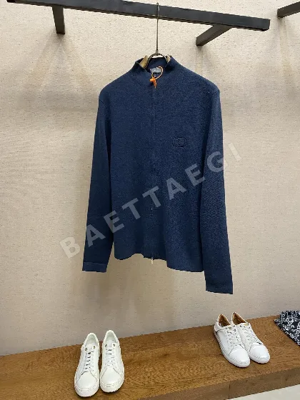 디올 벨벳 울 지퍼업 가디건 자켓 164857