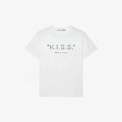 오프화이트 반팔 티셔츠 87542