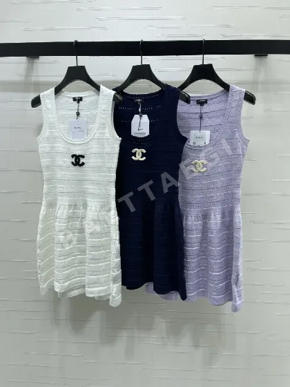 샤넬 더블 C 로고 울 원피스 104008