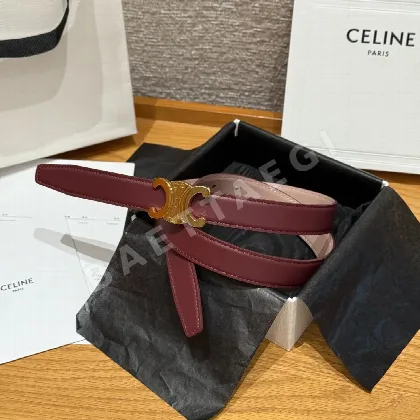 셀린느 ALIX 미디엄 25mm 리버시블 가죽 벨트 171631