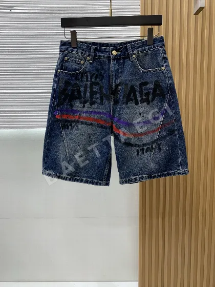 발렌시아가 데님 남성 반바지 52873