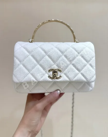 샤넬 코코 크러쉬 미니 캐비어 송아지가죽 가방 AS5554
