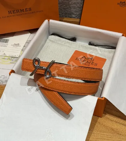 에르메스 H 크로와지에르 양면 가죽 벨트 177602