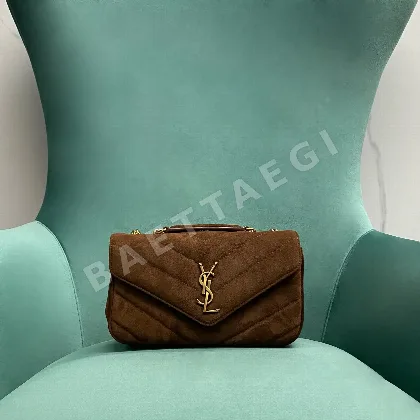생로랑 나파 카프스킨 V 퀼팅 미니 루루 가방 801437