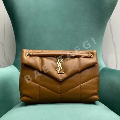 생로랑 LOOLOU PUFFER 퀼팅 램스킨 숄더백 577475