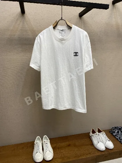 샤넬 빈티지 파리 자수 남성 반팔 티셔츠 49708