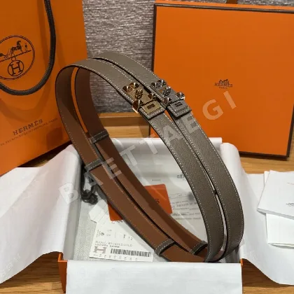 에르메스 켈리 금장 버클 여성 가죽 벨트 176123