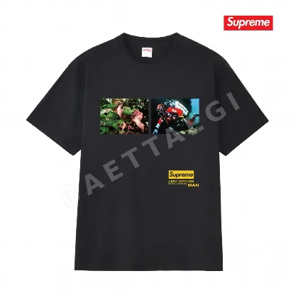슈프림 네이처 프린트 로고 남성 반팔 티셔츠 87815