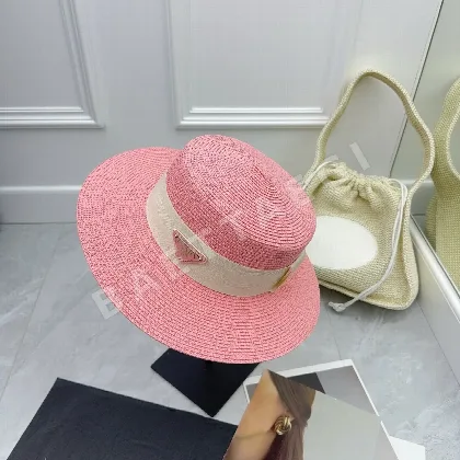 프라다 평평 챙 여름용 모자 84896