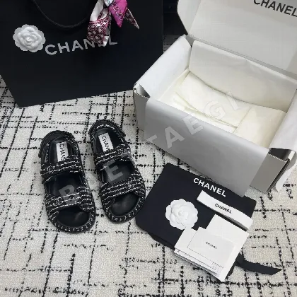 샤넬 더블 C 벨크로 비치 슈즈 신발 94919