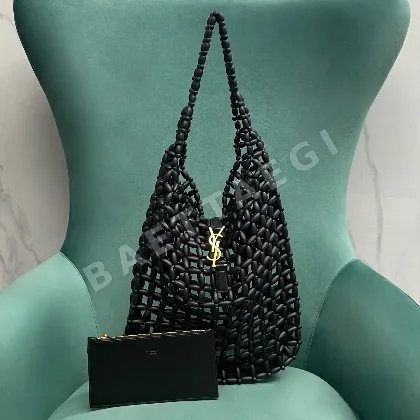 생로랑 목재 비즈 호보 가방 823807
