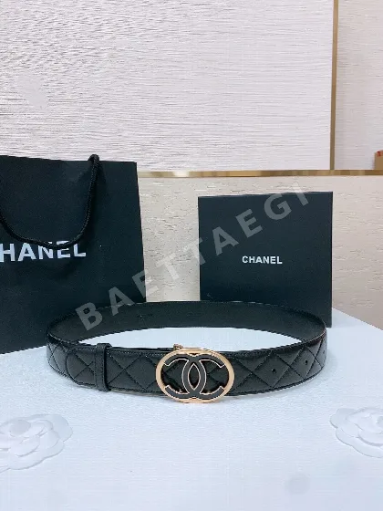 샤넬 램스킨 다이아몬드 퀼팅 벨트 58541