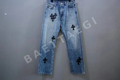 블랙 램스킨 청바지 162485