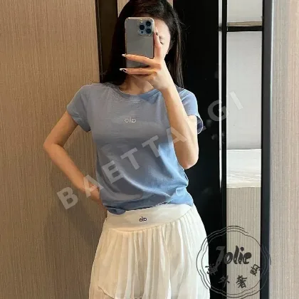 알로 여성 라운드넥 반팔 티셔츠 50764