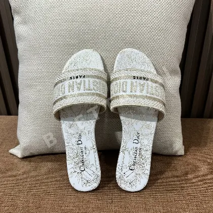 디올 자수 캔버스 샌들 141772