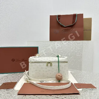 로로피아나 오스트리치 레더 미니 숄더백 128881