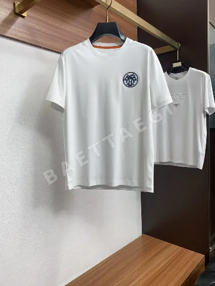 에르메스 코튼 클래식 남성 반팔 티셔츠 49500