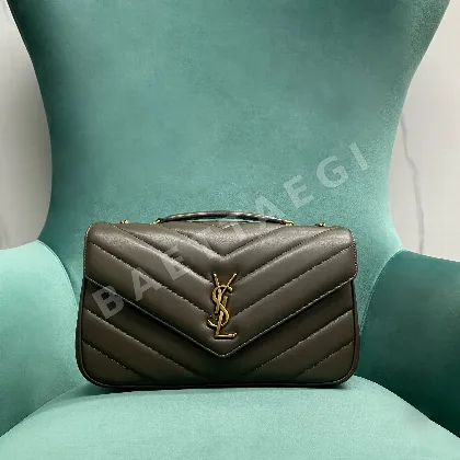 생로랑 루루 V 퀼팅 나파 램스킨 미디엄 가방 801439