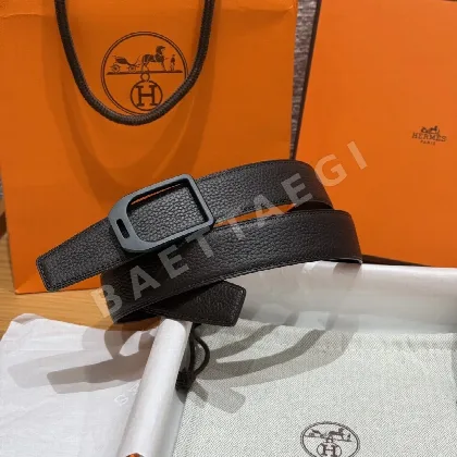 에르메스 조키 도금 버클 앱송 가죽 벨트 175631