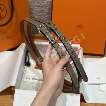 에르메스 H 플랫 양면 가죽 벨트 176617