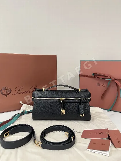 로로피아나 엑스트라 소프티 핸드백 블랙 191205