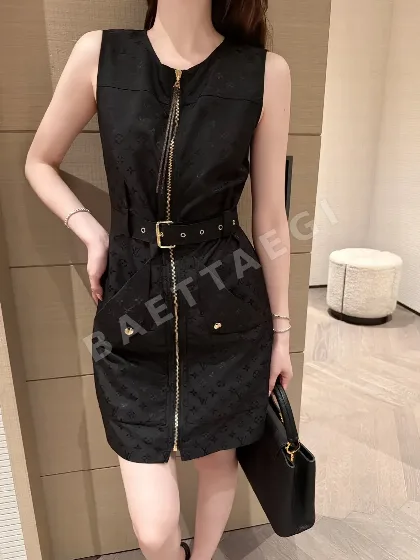루이비통 지퍼 벨트 민소매 원피스 114720