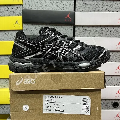 아식스 [WZ] 젤 큐뮬러스 16 1203A733-002 200613 Asics Gel-Cumulus 16 Black Pure Silver