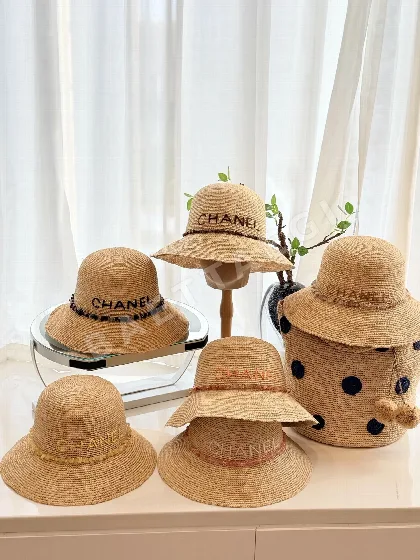 샤넬 라피아 썬햇 모자 83042